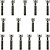 Kit parafusos inox tampa motor lateral esquerda+direita CG125 1989 a 1999 Today125 1989 a 1994 CG125 Titan 1995 a 1999 - Imagem 1