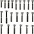 Kit parafusos inox tampa motor lateral esquerda+direita CG125 Titan ES/KSE 2000 a 2004 Honda - Imagem 1