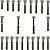 Kit parafusos Inox tampa motor lateral esquerda+direita CBX150 Aero 1988 a 1993 NX150 1988 a 1993 Honda OHC - Imagem 1