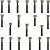 Kit parafusos inox tampa motor lateral esquerda+direita XLS125 1984 a 1996 XL125 Duty 1984 a 1991 Honda - Imagem 1