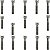 Kit parafusos inox tampa motor lateral esquerda+direita XLR125 1996 a 2000 Honda - Imagem 1