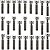 Kit parafusos inox tampa motor lateral esquerda+direita XLX250R 1984 a 1992 - Imagem 1