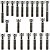 Kit parafusos inox tampa motor lateral esquerda+direita NXR125 Bros 2003 a 2005 - Imagem 1