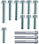Kit parafusos tampa válvula cabeçote NX400 NX400I Falcon 1999 a 2015 Honda - Imagem 1