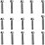 Kit parafusos zincados tampa motor lateral esquerda+direita CG125 1989 a 1999 Today125 1989 a 1994 CG125 Titan 1995 a 19 - Imagem 1