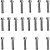 Kit parafusos zincados tampa motor lateral esquerda+direita CBR450 1989 A 1995 CBR450SR 1989 A 1995 CB450R - Imagem 1