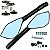 Retrovisor espelho moto modelo Rizoma Prisma CNC Honda Yamaha CG125 CG150 CG160 CB250 CB300 Twister YBR XTZ Par - Imagem 1