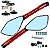 Retrovisor espelho moto modelo Rizoma Prisma CNC Honda Yamaha CG125 CG150 CG160 CB250 CB300 Twister YBR XTZ Par - Imagem 3