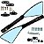 Retrovisor espelho moto modelo Rizoma Piramide CNC Honda Yamaha CG125 CG150 CG160 CB250 CB300 Twister YBR XTZ Par - Imagem 1