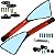 Retrovisor espelho moto modelo Rizoma Piramide CNC Honda Yamaha CG125 CG150 CG160 CB250 CB300 Twister YBR XTZ Par - Imagem 1