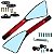 Retrovisor espelho moto modelo Rizoma Piramide CNC Honda Yamaha CG125 CG150 CG160 CB250 CB300 Twister YBR XTZ Par - Imagem 3