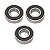 Kit rolamentos cubo roda traseira CG125 CG125I Titan Fan 2000 a 2018 - Imagem 1