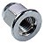 Porca escape CG160 Fan Titan Start NXR160 Bros XRE190 2016 em diante cromada Honda 8mm - Imagem 2
