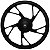 Roda dianteira de alumínio liga leve freio a tambor CG150 Fan Titan ES KS 2004 a 2013 com rolamentos mod pé de galinha - Imagem 1