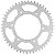 Coroa transmissão CRF150 CRF230 CRF250 CRF450 NXR125 NXR150 NXR160 Bros XRE190 50 dentes competição com prisioneiros - Imagem 3