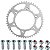 Coroa transmissão CRF150 CRF230 CRF250 CRF450 NXR125 NXR150 NXR160 Bros XRE190 48 dentes competição com prisioneiros - Imagem 1