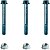 Kit parafusos suporte motor Pop110 Fixação motor Chassi - Imagem 1