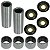 Kit bucha quadro elástico balança CG125 CG150 CG160 Fan Titan Start Sport CBX150 CBX200 Strada com rolamento e retentor - Imagem 1