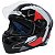 Capacete Axxis Segment Switch B5 Red Gloss fechado reforçado preto - Imagem 2