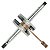 Virabrequim girabrequim completo com biela Mobylete Bikelete Caloi Monark redondo sem rolamentos - Imagem 1