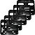 Kit 5 porta placa suporte protetor moldura moto modelo padrão modelo Mercosul 200x170 20x17 - Imagem 1