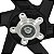 Roda dianteira de alumínio liga leve freio a disco CG150 Fan Titan ESD EX 2004 a 2013 com rolamentos Scud - Imagem 4