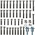 Kit parafusos inox motor completo CG150 Titan Fan Sport 2004 a 2015 externos - Imagem 1