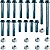 Kit parafusos suporte motor XR250 Tornado 2001 a 2008 Fixação motor Chassi - Imagem 1