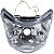 Bloco globo optico farol Biz100 Biz110 Biz125 2011 a 2017 para lâmpada H4 - Imagem 1