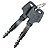 Kit conjunto travas chave ignição Biz125 2006 a 2008 trava banco 2 peças - Imagem 4
