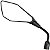 Retrovisor espelho moto modelo Kawasaki Z400 Lente Plana Haste normal Honda CG125 CG150 CG160 CB250 CB300 Twister Par - Imagem 5