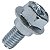 Parafuso Phillips especial cromado M6X14 tampa lateral esquerda CG125 CG150 CG160 2009 em diante - Imagem 1