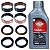 Kit bucha interna externa atrito deslizante do garfo bengala CRF230 XR200 NX350 Sahara bronzina com retentor e guarda pó - Imagem 1