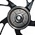 Roda traseira de alumínio liga leve freio a disco CG150 CG160 Fan Titan ESD EX 2014 em diante rolamentos pé de galinha - Imagem 3