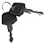 Trava da tampa carenagem lateral banco Biz125 2006 a 2010 com chave e cabo - Imagem 3