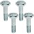 Kit parafusos prisioneiros coroa YBR125 Factor 2000 a 2016 com porca - Imagem 2