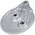 Espelho de freio roda cubo traseiro C100 Biz100 Biz110 Biz125 Pop100 Pop110 Diafrag - Imagem 4