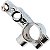Manicoto de embreagem esquerdo YBR125 YBR150 Factor RD135 YS150 Fazer cromado - Imagem 3