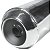 Escape escapamento descarga cromado esportivo estralador Pop100 2007 a 2015 modelo turuna proteção - Imagem 4