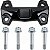 Kit abraçadeira presilha do guidão superior CB250 CB250F CB300 CB300F Twister 2016 em diante - Imagem 1