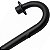 Curva escape escapamento descarga motor preto NXR125 NXR150 Bros 2003 a 2008 - Imagem 5
