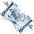 Trava suporte fechadura do banco Biz100 Biz110 Biz125 2011 a 2017 com parafusos - Imagem 2