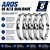 Kit 5 aros de roda dianteiro 18x160 CG125 CG150 CG160 Fan Titan Start Sport YBR125 YBR150 Factor - Imagem 2