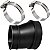 Condutor mangote duto tubo caixa filtro de ar DT180 DTZ180 DTN180 TDR180 carburador com braçadeira - Imagem 1