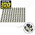 Kit 100 porca M8 sextavada com flange chave 12 zincada - Imagem 1