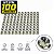 Kit 100 porca M8 sextavada com flange chave 12 zincada - Imagem 2
