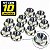 Kit 10 porca M8 sextavada com flange chave 12 zincada - Imagem 1