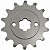 Pinhão de transmissão relação 14 dentes 520 CRF150 CRF230 XR200 CBX200 Strada Next250 com trava parafuso Durag - Imagem 10
