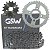 Kit relação transmissão tração Shineray SHI175 2024 em diante injetada GSW - Imagem 1