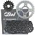 Kit relação transmissão tração Shineray SHI175 2023 em diante carburada GSW - Imagem 1